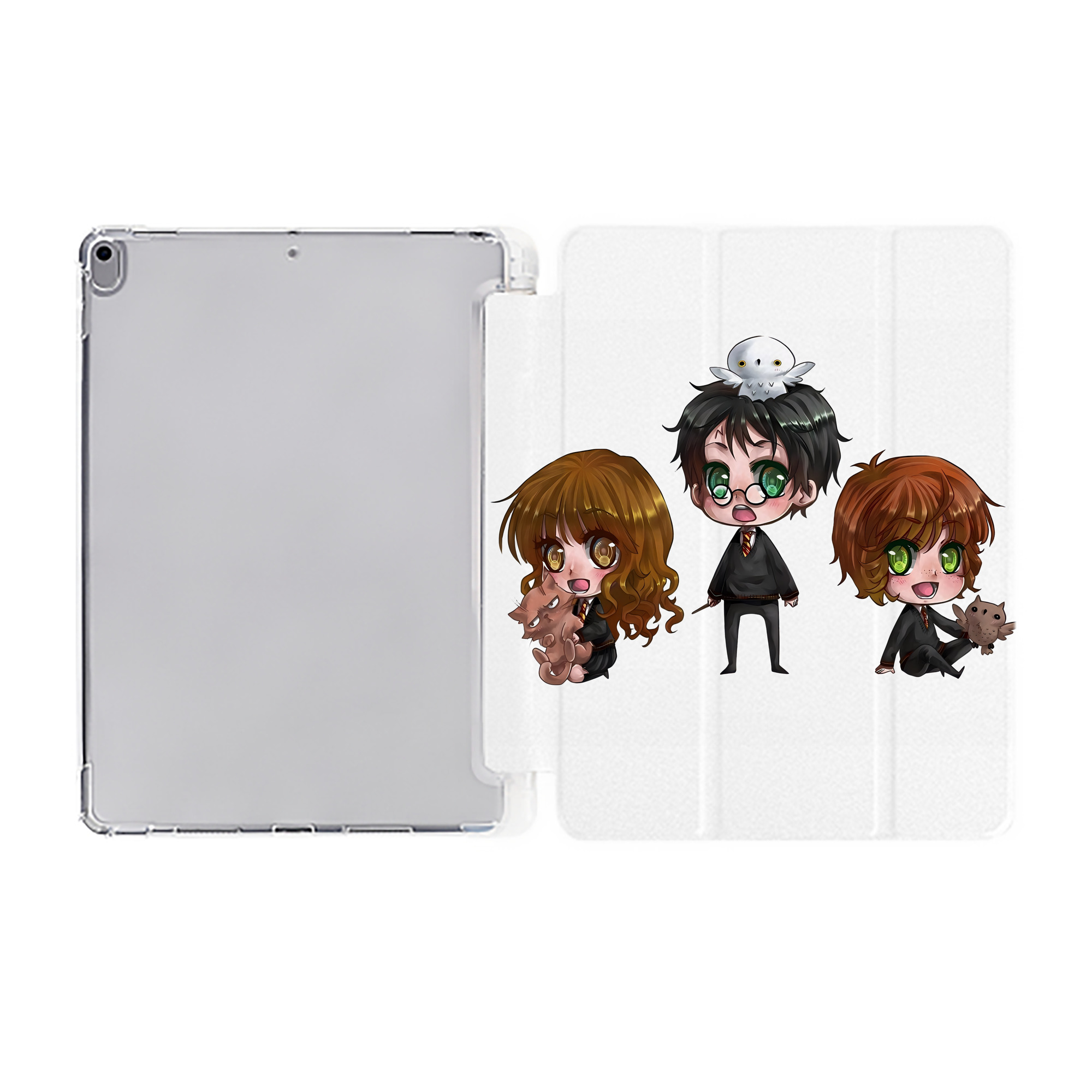 （画像用） Harry Potter ハリー・ポッターシリーズ IPad ケース ペン収納付き 三つ折りスタンド PUレザー×シリコン 対応機種9.5/10.5/10.9インチ